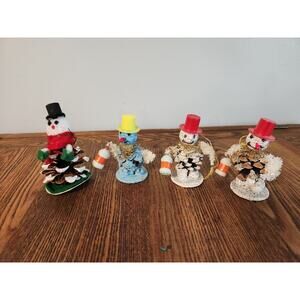 Vintage Putz Japan Pinecone Figures 1960's (4)